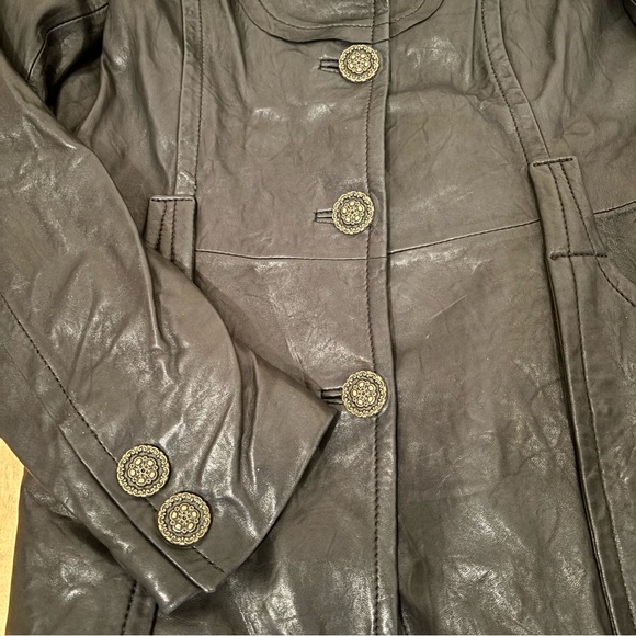 Vintage Danier Black Leather Jacket - Picture 4 of 6